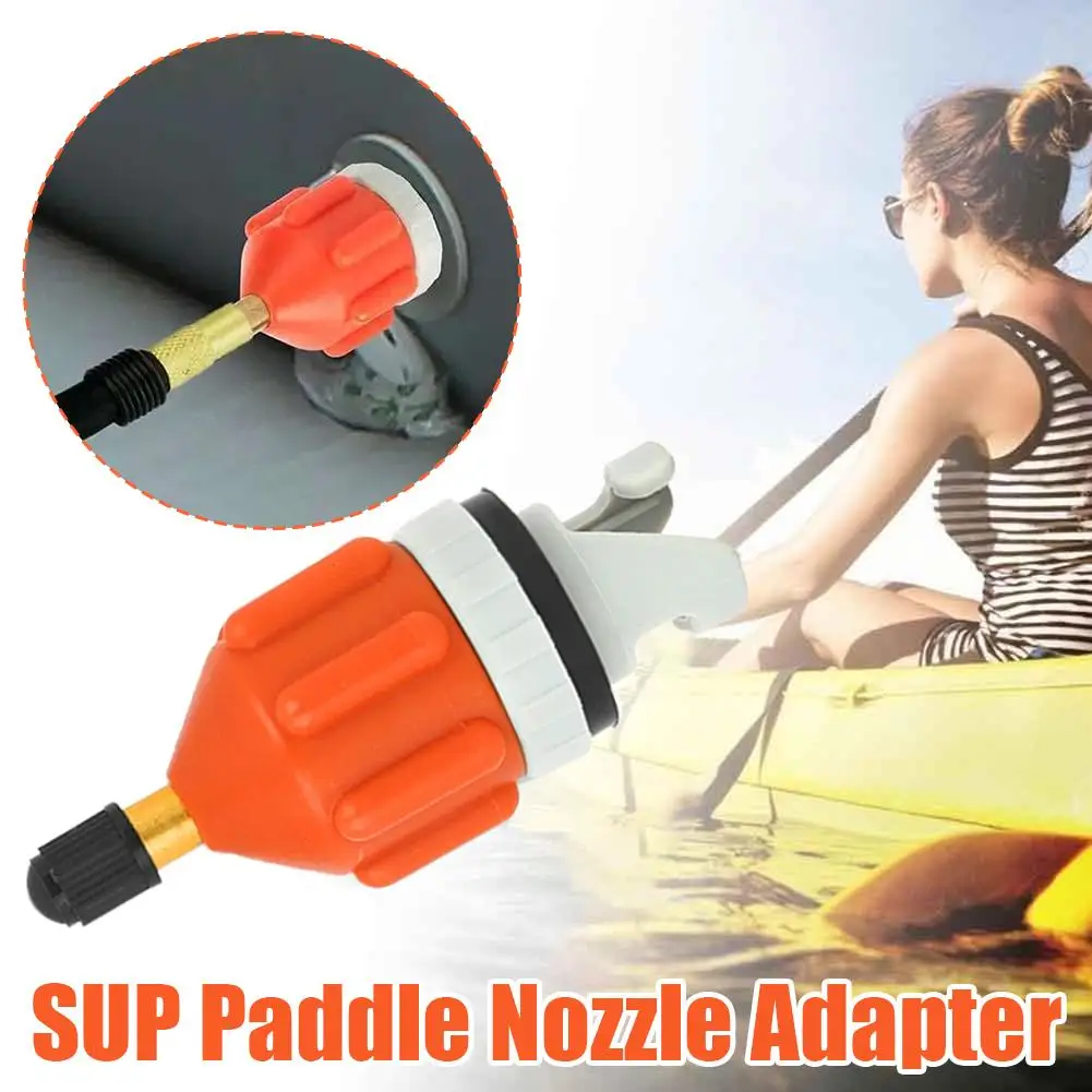 Inflatable Conversion Head Pump Valve Converter Inflatable Boat Air Valve Adapter Paddle Board for Canoe Kayak Surfing Nozzle