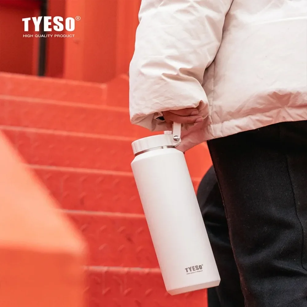 

Tyeso 500ML 710ML Portable Large Capacity Insulated Water Bottle Sports Water Bottles Keeps Cold and Heat Thermal Mug