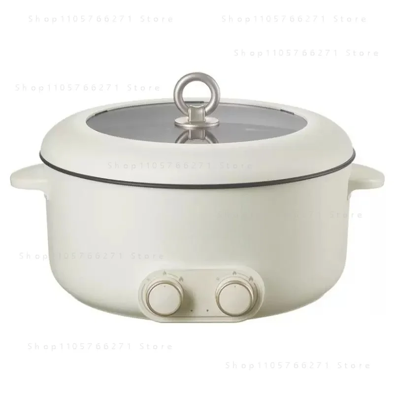 5L Electric Dual Compartment Hot Pot, Large Capacity Non-Stick Cooker for Home Shabu Shabu Steamboat Party
