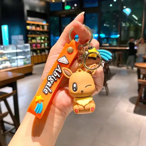 Pokemon Anime Pikachu Keychain Kawaii Eevee Schoolbag Shoulder Bag Pendant Glaceon Flareon Backpack Crossbody Bag Accessories - Image 24