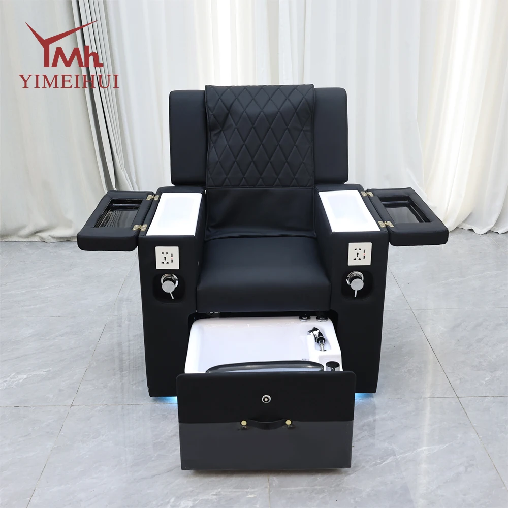 أثاث سبا فاخر العرش متوسط الظهر تدليك سبا القدم مانيكير باديكير كراسي تدليك لصالون الأظافر