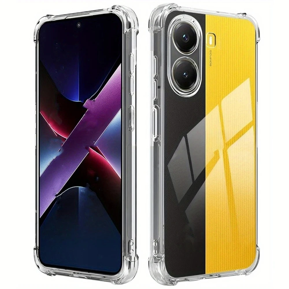 حافظة Poco X7 Pro حافظة كريستالية شفافة مضادة للصدمات لهاتف Xiaomi Poco X7 Pro X 7 Pro X7 Pro Pocox7 Pro غطاء سيليكون من البولي يوريثان