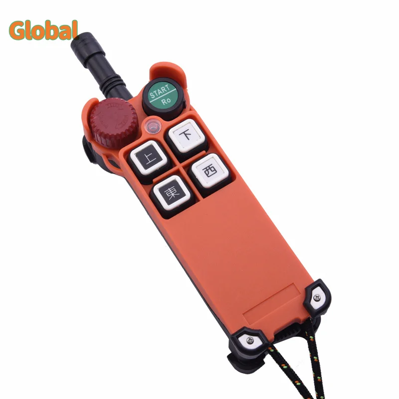 F21-4S 4 buttons singIe speed industrial Wireless Radio Crane Remote Control switches Hoist track crane Lift controller