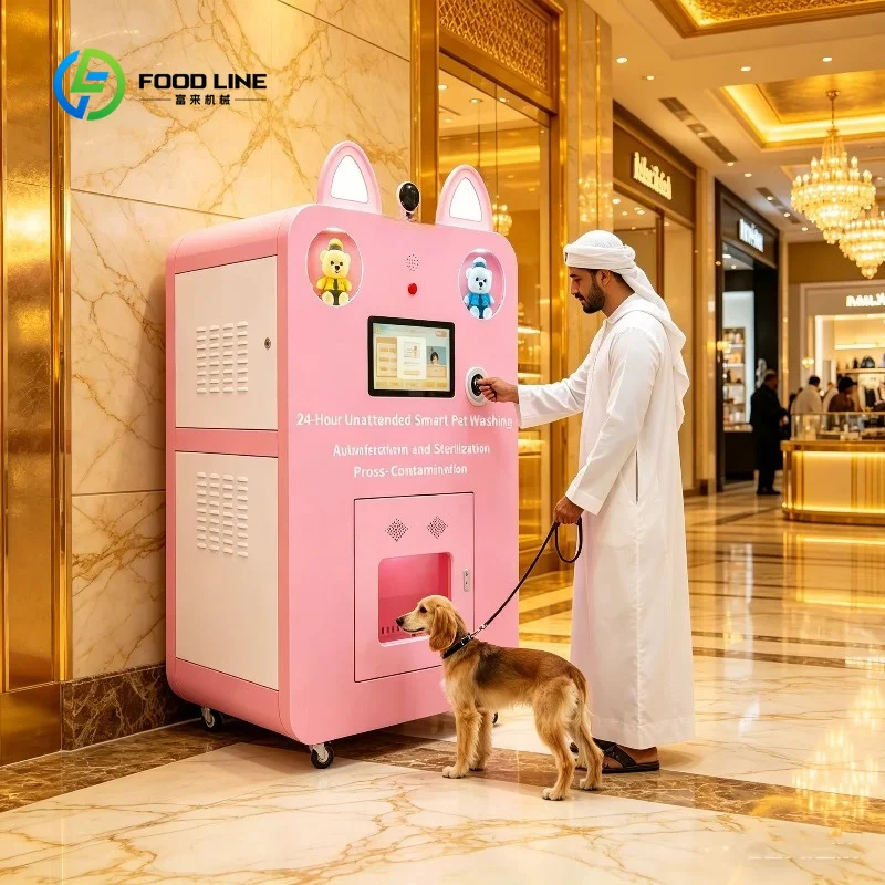 Customized 24-Hour Unattended Dog Washing Station Self-Service Pet Grooming Vending Machine with Water Temperature Control&Timer