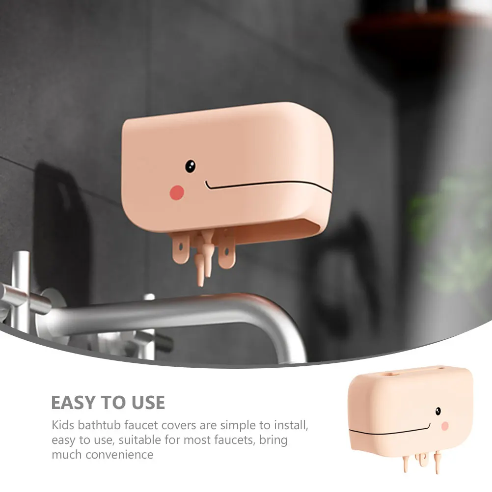 

Whale Pattern Bathtub Faucet Covers Cute Toddler Bath Protector Silicone Spout Cover Safe Decorative
