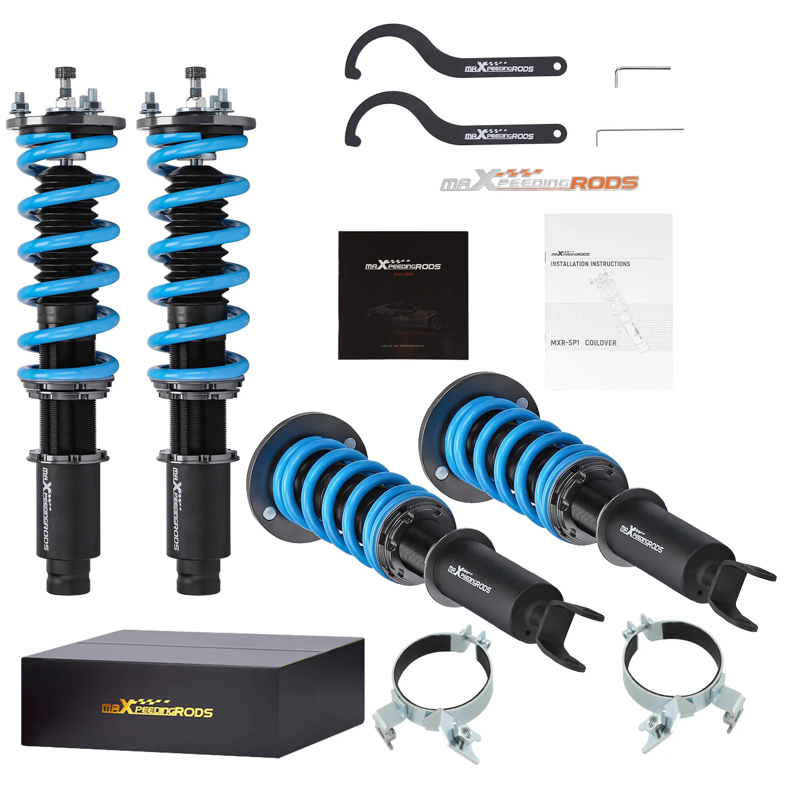 24 Ways Adjustable Damper Coilover Coil Struts For Honda Accord DX/EX/LX CD5 CD7	Adjustable Coilovers Lowering Kit