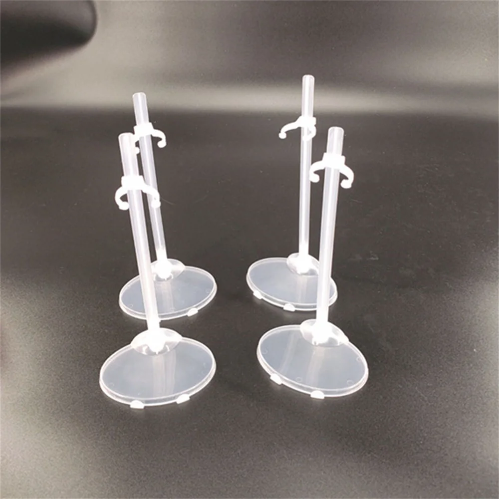 Dollhouse Accessories Fall-proof Easy To Install Unbagged Plastic Plastic Standing Display Support Transparent Waist Support