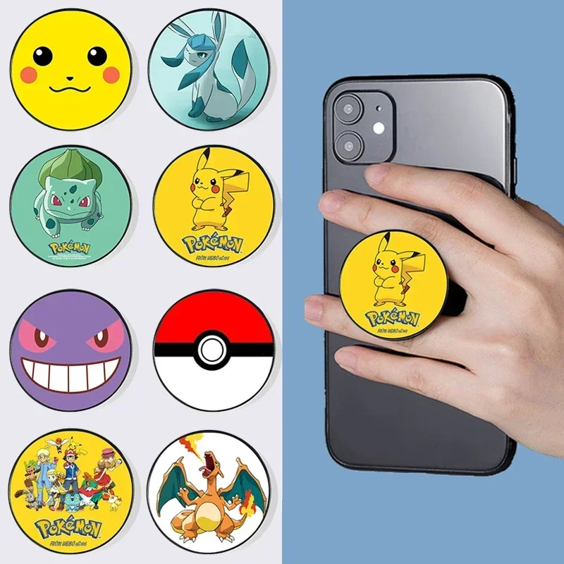 

Pokémon Cartoon Pattern Mobile Phone Holder Cute Anime Character Print Squirtel Male and Female Iphone Accessories Friends Gifts