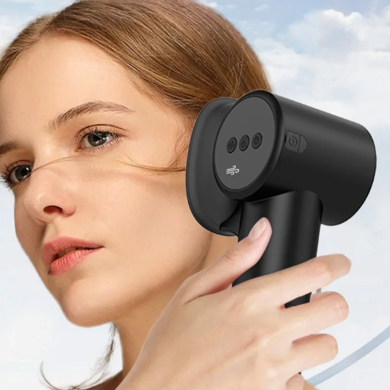 Black Fully Automatic Wash and Blow Electric Ear Washer Multifunctional Water Earwax Ear Canal Cleaner Earwax Cleaning Tool