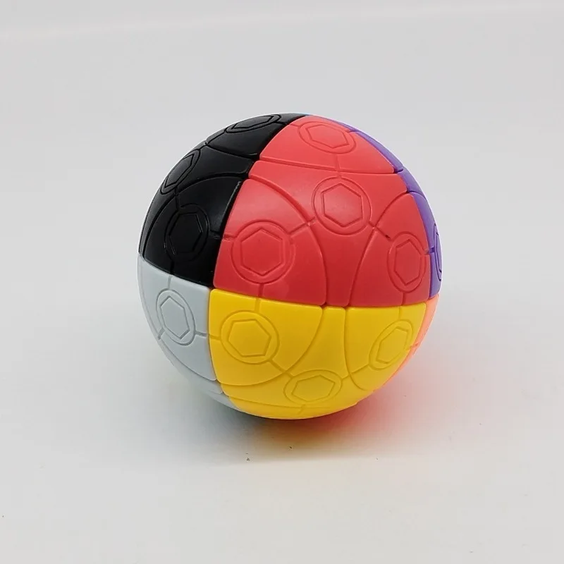 TiSe-Cube Magique de Football 2x2, Couleurs de Lecture, 75mm, Boule de Réservations Personnalisée, 2x2x2, Sphblades, Jouets de Puzzle de Vitesse Professionnels