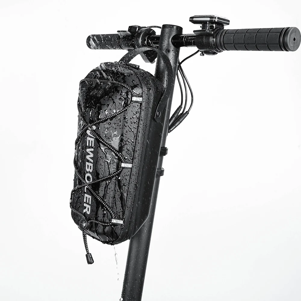 NEWBOLER Elektroroller-Fronttasche, Lenker, wasserabweisend, Schnellverschluss, 3 l/5 l, EVA, große Kapazität, Universal-Roller-Fronttasche – Detail 17