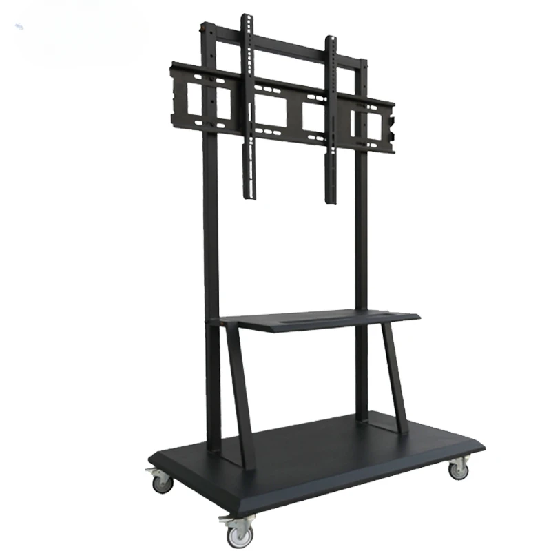 65-86 Inches Raising TV Lift Stand TVs/LCD Motorised Car with Mount Bracket for Large Size LCD 360 Degree Movable TV Holder