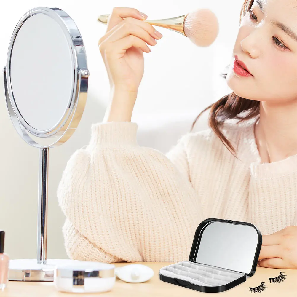Boîte de rangement de faux cils réutilisables, 2 pièces, étui de rangement léger et Simple pour femmes, boîte d'emballage de cils
