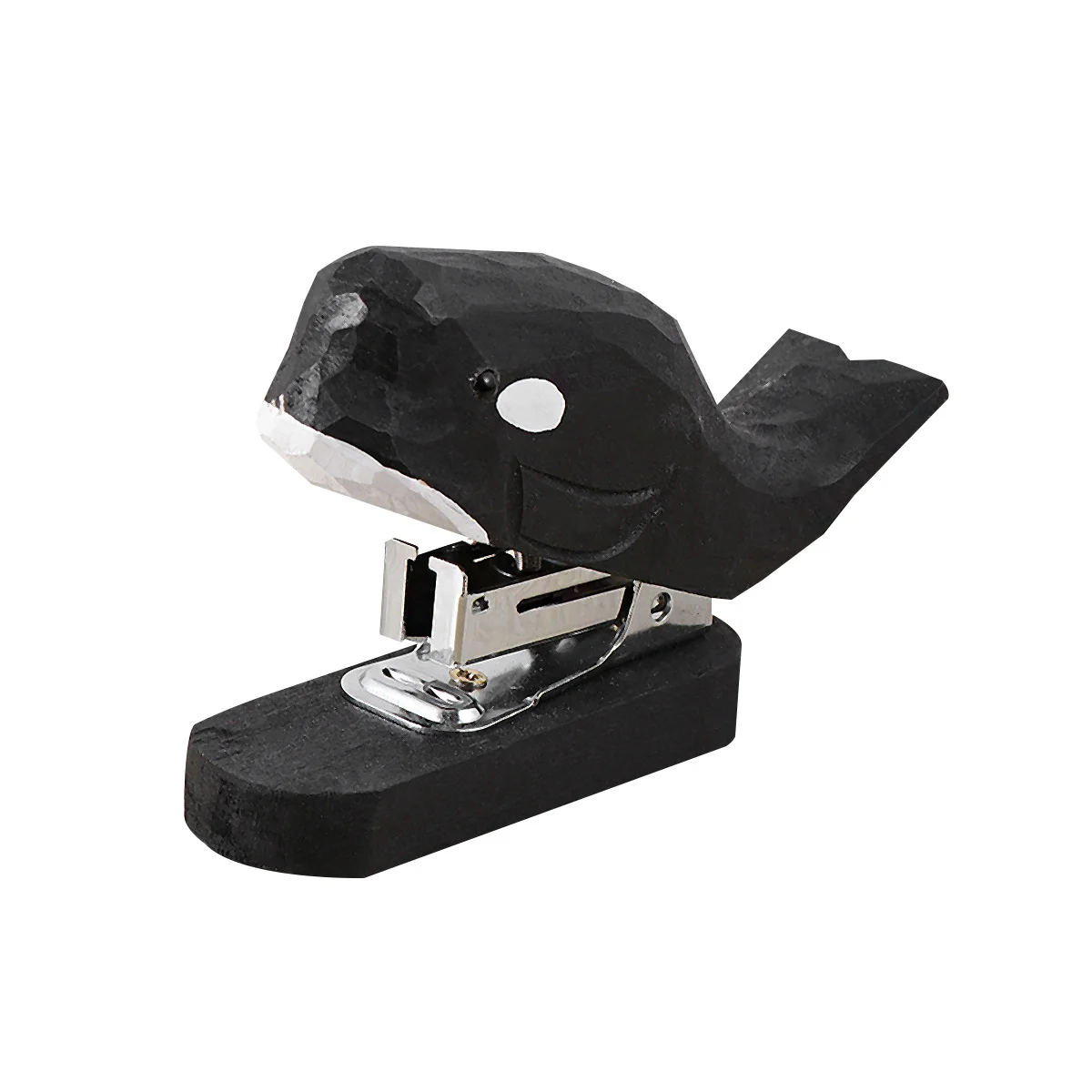 

Whale Shape Wooden Portable Stapler Premium Manual Stapling Machine Student Stationery School Office Supplies Creative Design
