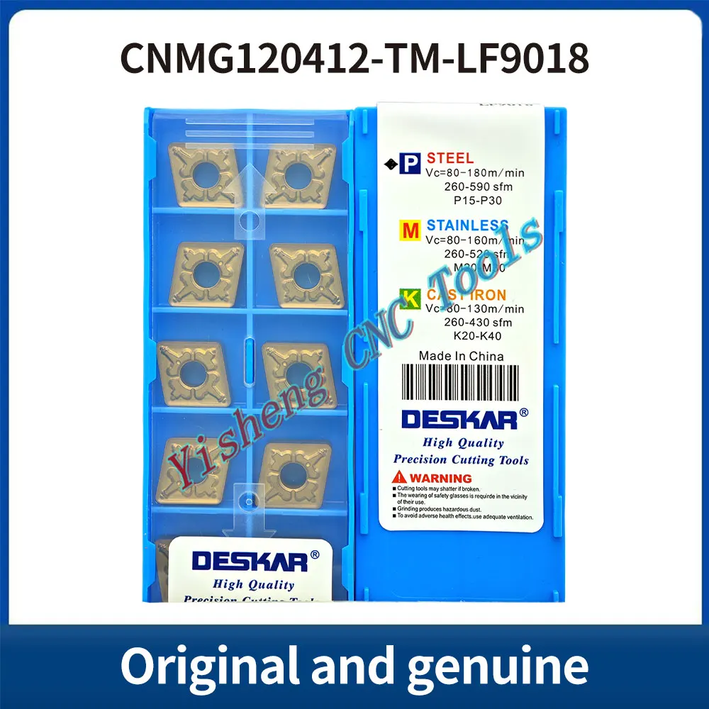 

DESKAR 100% оригинал CNMG120404-TM CNMG120408-TM CNMG120412-TM LF9018 LF9218 LF9118 TF9218 режущий инструмент с ЧПУ