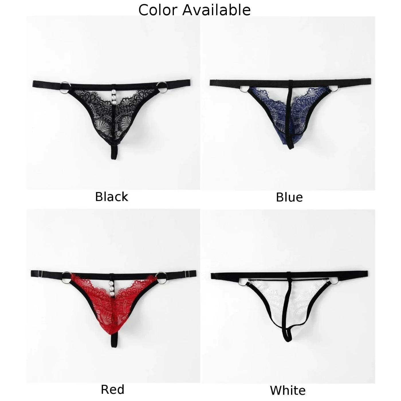 الرجال مثير g-سلسلة الانتفاخ الحقيبة سيور الدانتيل الملابس الداخلية ملخصات مثلي الجنس السروال T-الظهر سراويل انظر من خلال المثيرة الملابس الداخلية