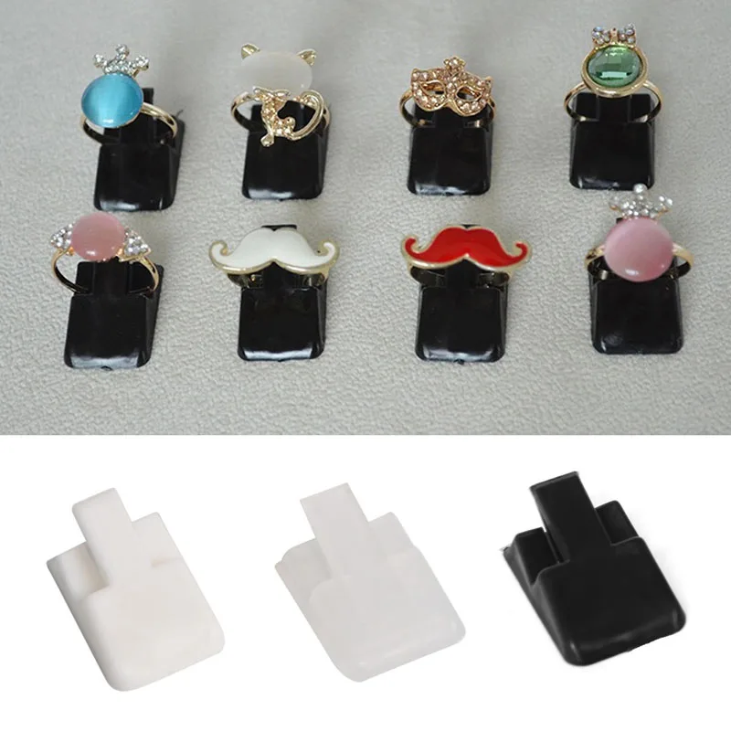 10Pieces Finger Ring Stand Showcase Ring Display Drawer Plastic Ring Storage Jewelry Display Stands for Shows Dropsale