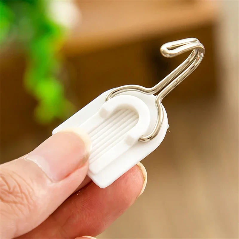 2130 creative home bathroom U shaped plastic door behind the white super strong hook 6 hooked hook T