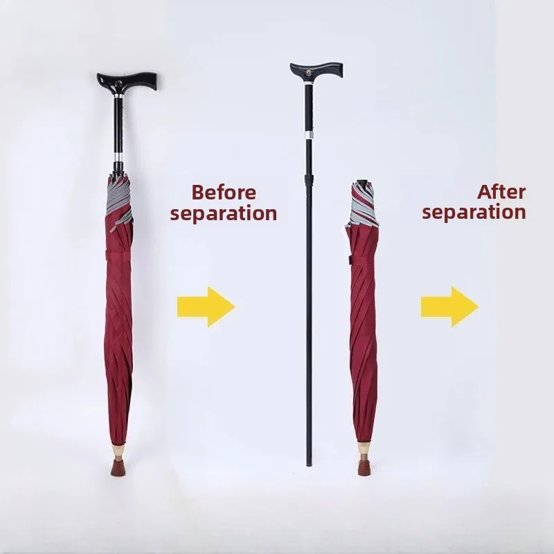 

‌Adjustable Anti-Slip Walking Cane Umbrella for Seniors UPF50+ Reflective Safety 200lbs Capacity Foldable Hiking Stick Gift