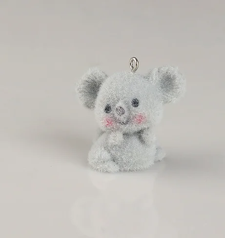 10 Pcs Resin flocking koala Charm Pendant  Jewelry DIY Bracelet Earrings Decorative Material Accessories view 3