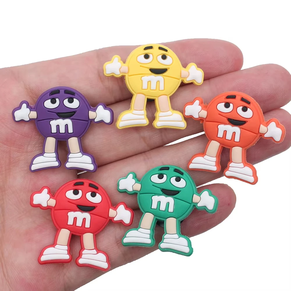 Cute Cartoon PVC Shoe Charms - 8 Styles Colorful Candy Character Clog Pins, Decorative Shoe Accessories for Boys Girls