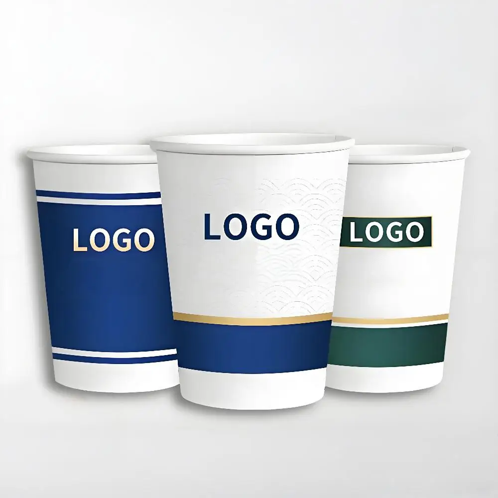 

100 шт. 250 мл одноразовый бумажный стаканчик с персонализированным логотипом, персонализированный бумажный стакан для кофе для мероприятий и вечеринок, гостеприимства компании