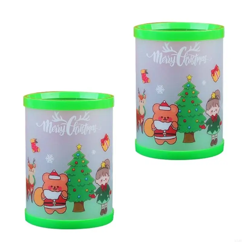 U2JE Рождественский держатель для карандашей и ручек, декоративный держатель для карандашей, держатель с дистанционным украшение