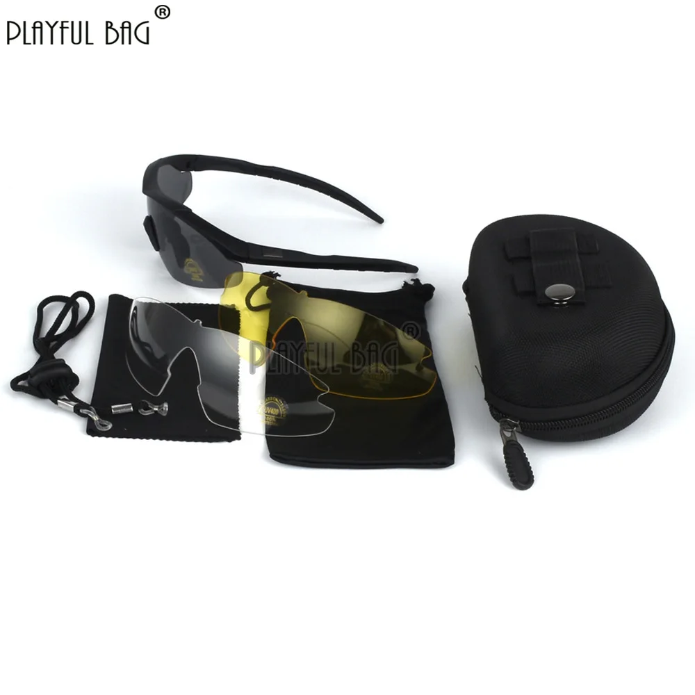 Tactical Glasses Paintball Airsoft Shooting Goggles UV Shield 4 Colors Impact-Resistant Sports Eyewear NA141S