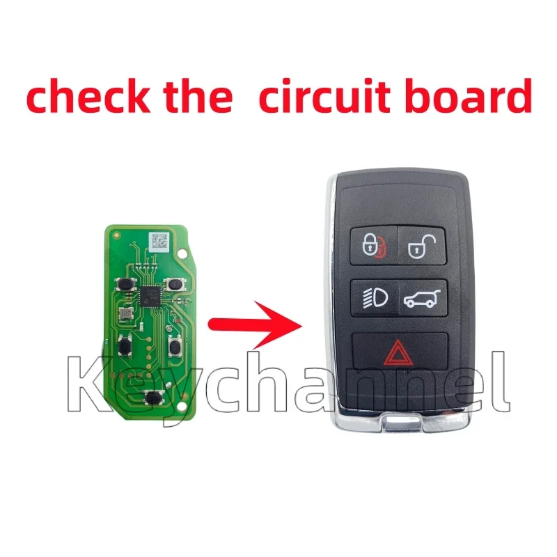 5 Button Car Key Shell Modified HU101 Smart Remote Case Keyless Casing for Range Rover Sport Freelander Discovery 4 Evoque Velar