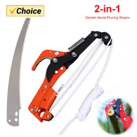 High Altitude Three Pulley Pruning Scissors Tree Pruner Branches Cutter Garden Shears Saw Portable Fruit Pick Cutting Tools