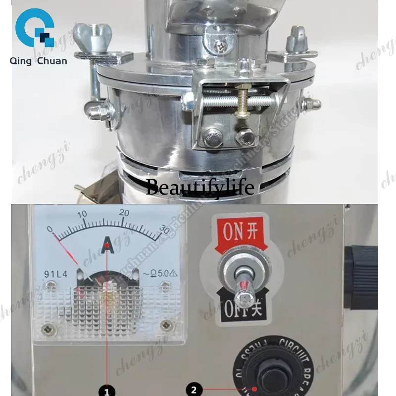 K182Pulverizer Continuous Feeding for Crushing Grains Pearl CPU Integrated Circuit Board Chinese Medicine Fiber Pulverizer