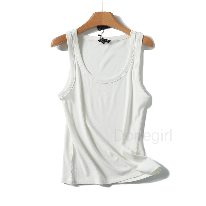 Women Clothing Sleeveless Summer Tops For Woman Cottton Casual Women T-shirts O-NECK Tank For Girls Solid Clothes For Lady