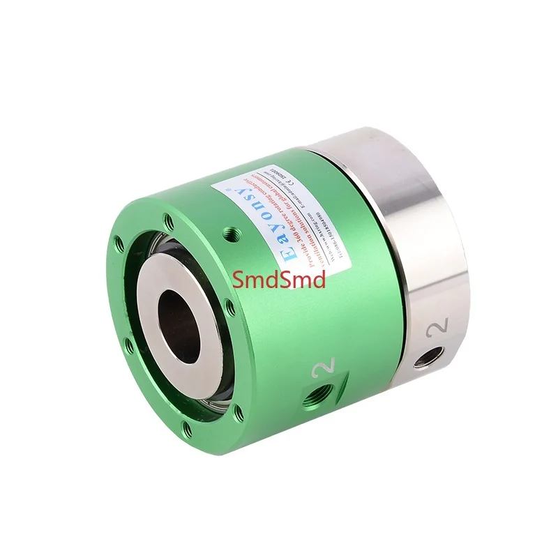 2 In 2 Out Rotary Joint with G1-8 Thread and 20mm Center Hole, for 1MPa Air Pressure, 360° Free Rotation Aluminum Union