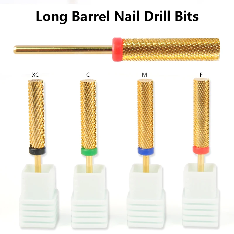 24mm beczka z węglika bardzo długie wiertła do paznokci wiertarki elektryczne akcesoria do Manicure Bit narzędzie martwa skóra frez do skórek
