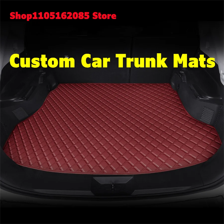 Custom Car Trunk Mats For Lincoln MKC 2014 2015 2016 2017 2018 2019 Leather Cargo Liner Car Mat