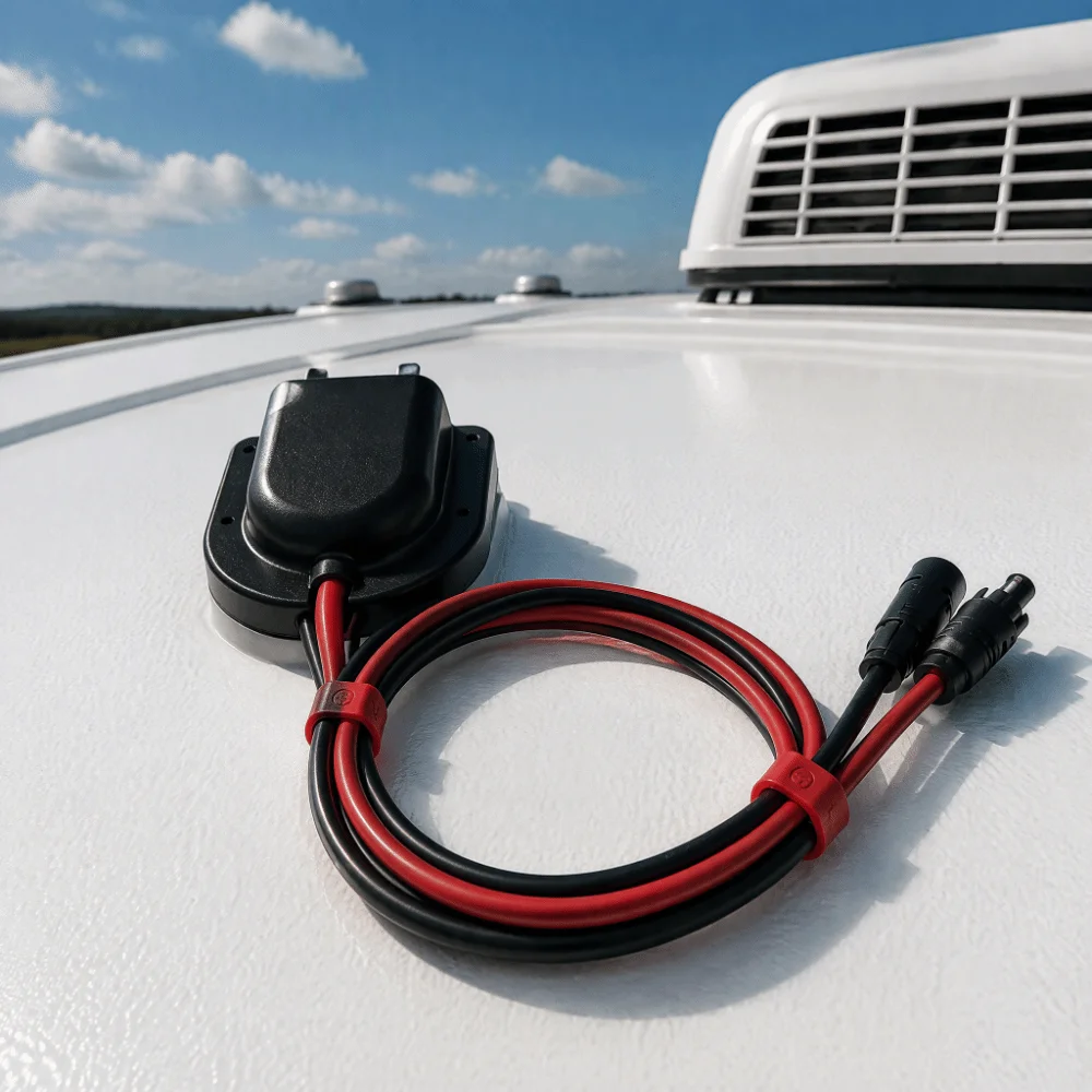 ABS Housing Solar Junction Box MC4 Connectors 10FT 10AWG Cable Solar Cable Entry Gland Tinned Copper Wire Entry Housing