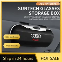 2025 Hot For Audi Logo Q3 Q5 Q7 Q8 A3 A4 A5 A6 A7 A8 Key Case Accessories Car Visor Sunglasses Car Glasses Case Glasses Holder C