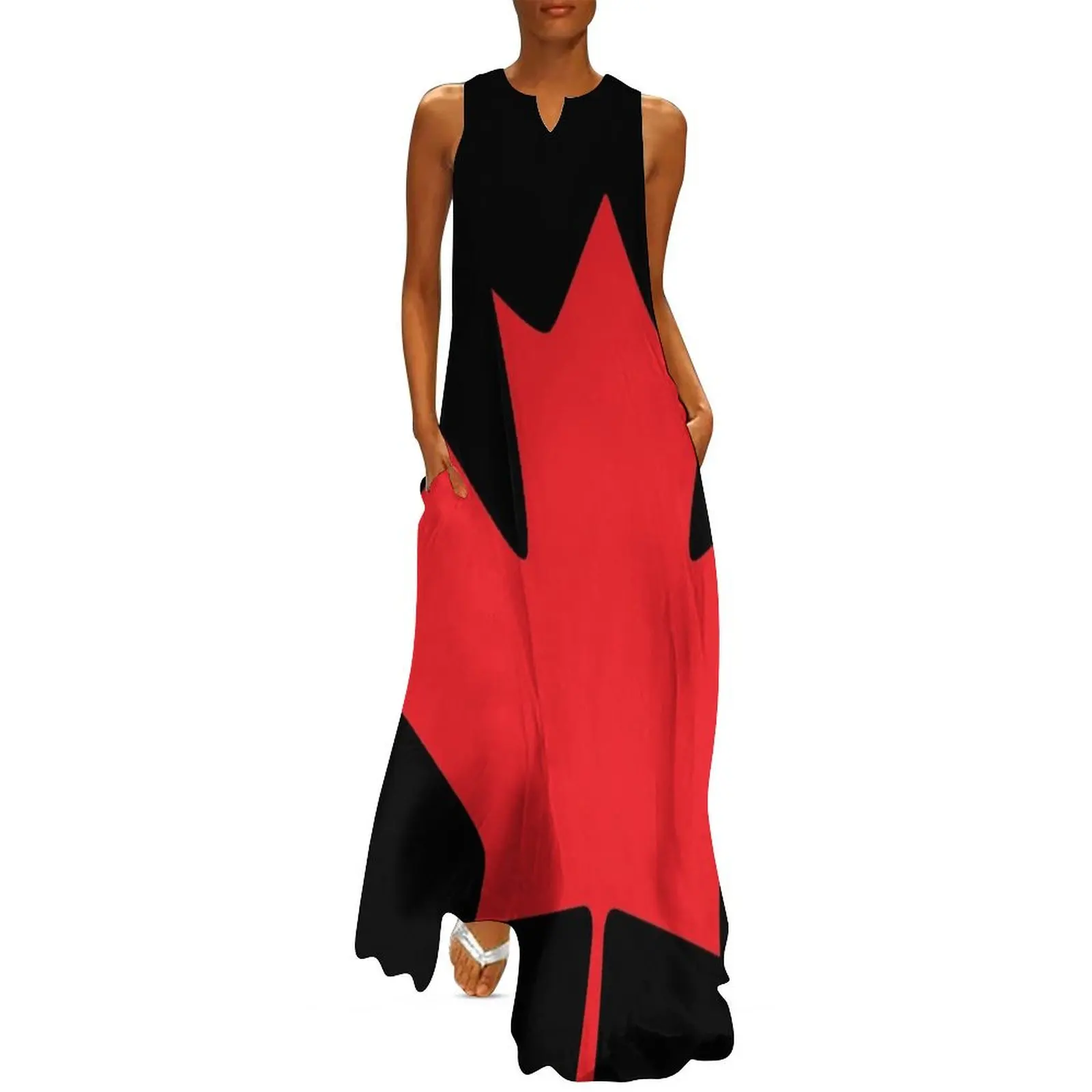 Canada - Maple Leaf (Red) Long Dress dresses for woman women's fashion dresses Women's dress Dress