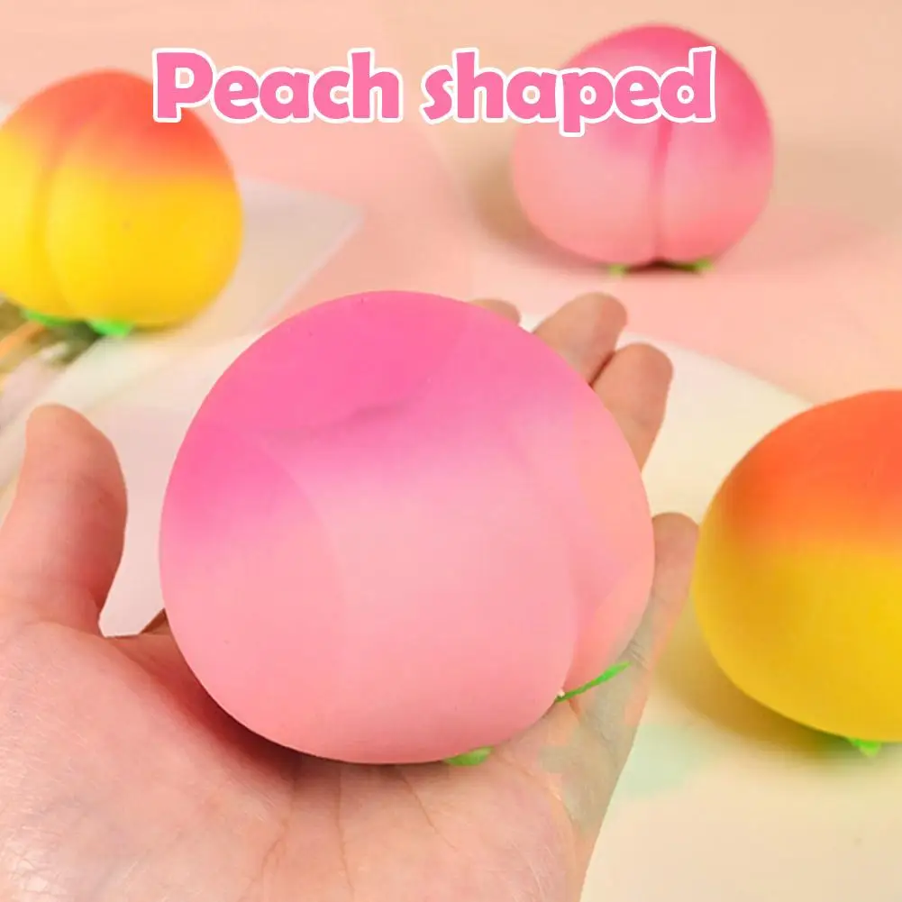 Soft Peach Fruit Squishy Toy – Slow Rising Stress Relief for Kids & Adults, Squeeze Anti-Anxiety Sensory Fidget Toy Home Decor