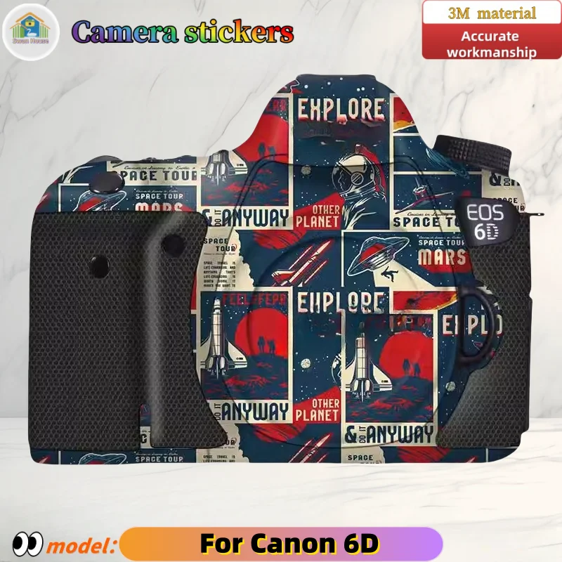 

For Canon 6D Camera stickers, DIY skin,Precision tailoring wear-resistant protective film