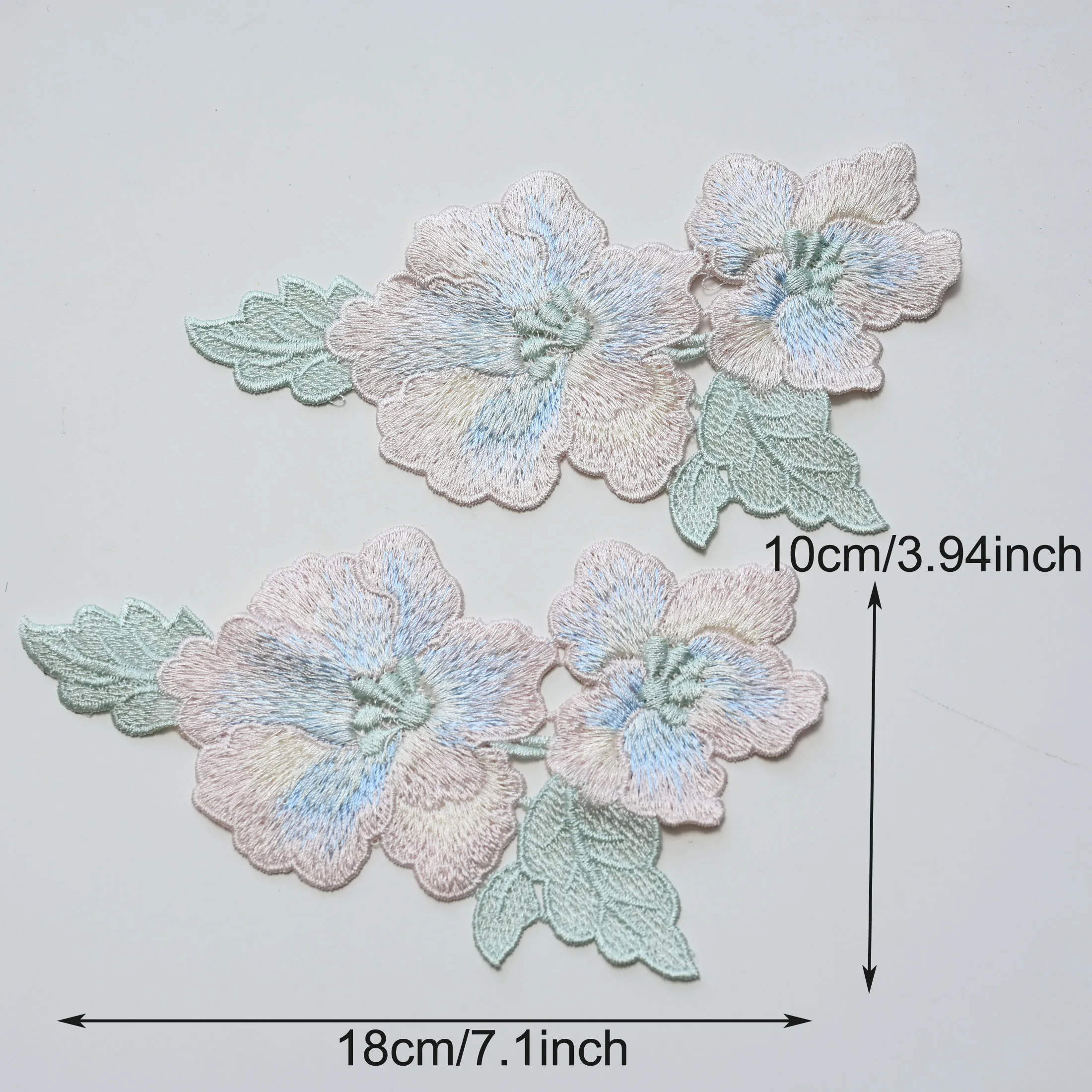 Gestickte Blumenapplikationen für Kleidung zum Selbernähen, Aufnäher, Applikationen, Vögel, Stickerei-Applikation, Kleidungszubehör – Detail 1