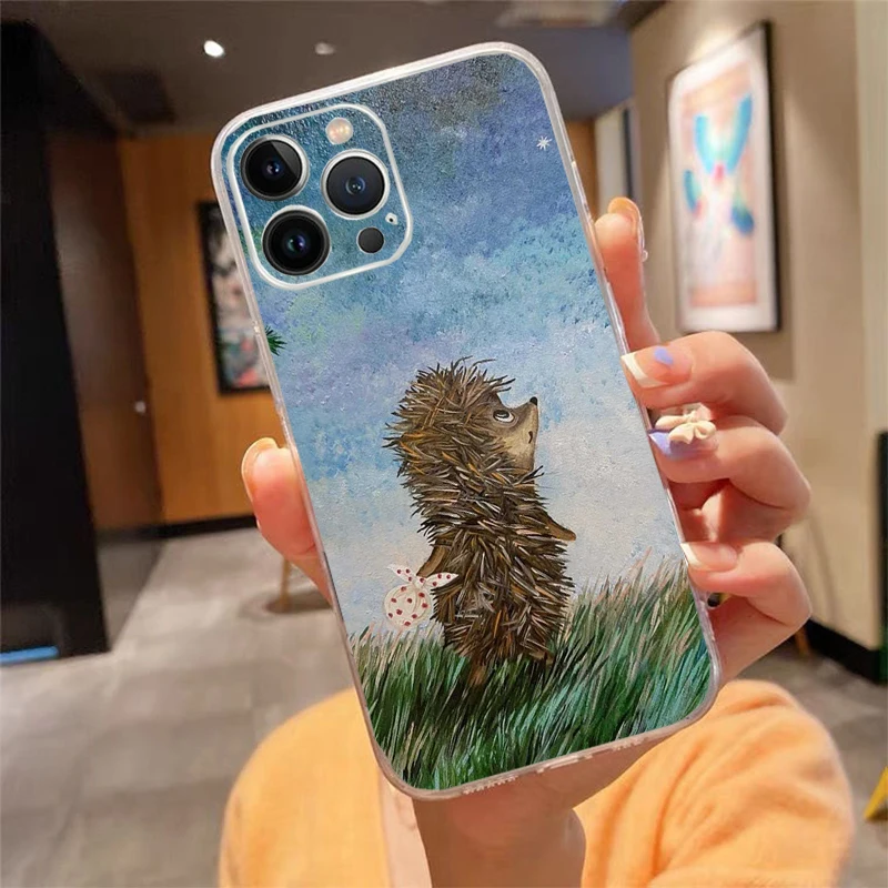 

Phone Case For iphone 17 Pro Max Air 17 16 15 14 13 Pro Max 15 16 Pro 15Plus hedgehog