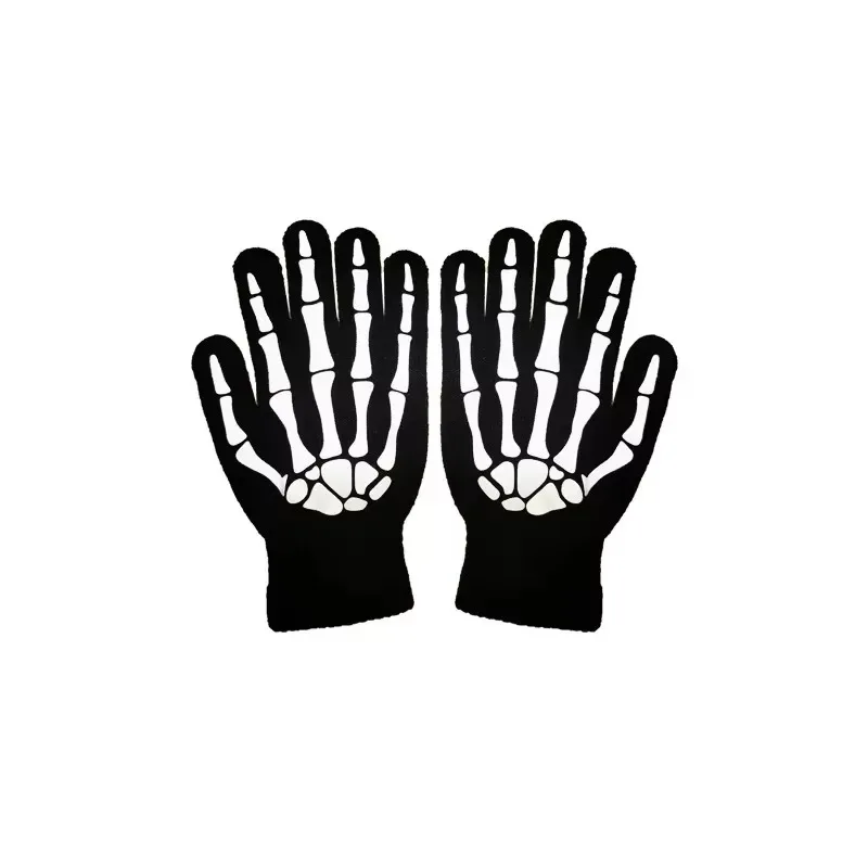 Nieuwe Halloween Party Volwassen Grim Reaper Zwarte Cape Mantel Schedel Gezicht Handdoek Handschoenen Halloween Kostuum Prop Set