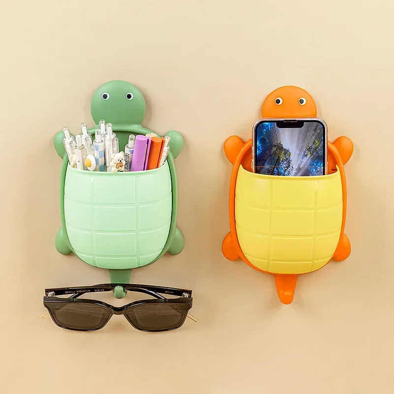 1pcs Cute Turtle Design Storage Rack Toothbrush Holder Creative Cartoon Bathroom Storage Organizer Toothbrush Storage Rack