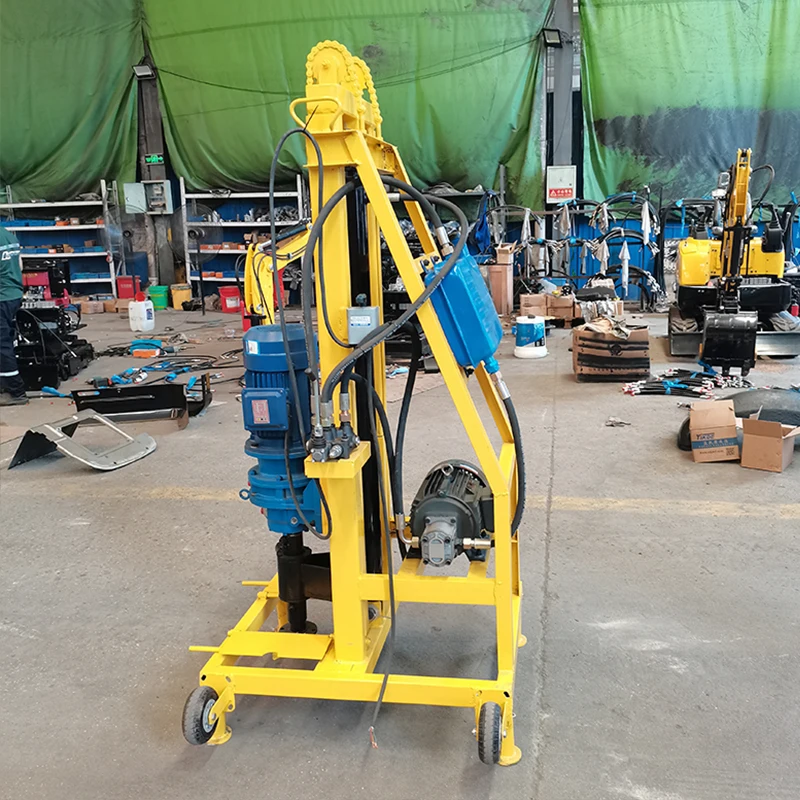 Durable Tire Electric Geological Exploration Drilling Rig Borehole Deep Water Well Drilling Rig Automatic Mine Drilling Rig