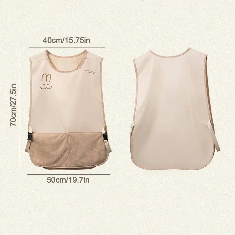 Waterproof Stain-Resistant Apron Wipeable Hands Breathable Sleeveless Apron Vest Style Anti Dirty Coffee House Uniform view 6