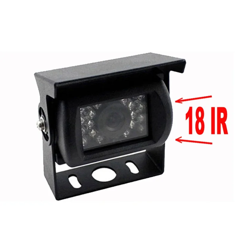 with parking line Bus CCD  Car Rear View Camera  rearview parking 120 Degree 18 IR Nightvision Waterproof Bus Truck Camera