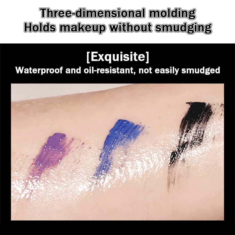 9-color mascara, long, curly, waterproof, thick, European and American mascara