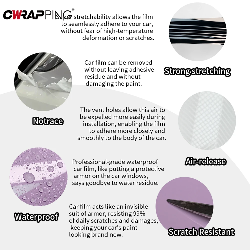 سيارة الوردي ذاتية اللصق الفينيل التفاف الباستيل لامعة ملصقات مقاومة للماء باسات فيلم صغير لشركة فولكس فاجن بنز دراجة اكسسوارات السيارات #4