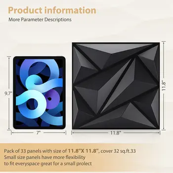 KUUJOJO 3D texturovaný nástěnný panel pro vnitřní dekoraci stěn, vhodný do obývacího pokoje, haly, ložnice, hotelu, kanceláře, lepicí pásky 8 nejlepší prodej Měkký nástěnný panel - №5
